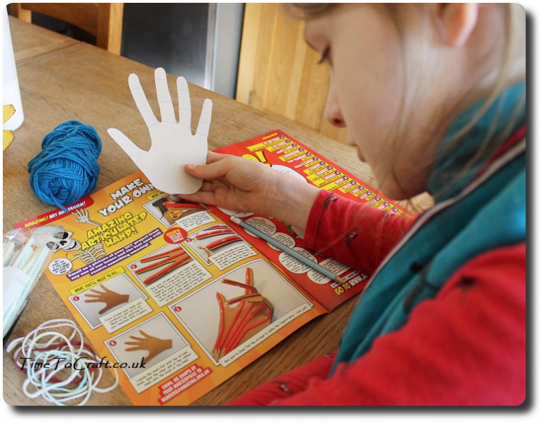 An articulated hand project science project Time To Craft