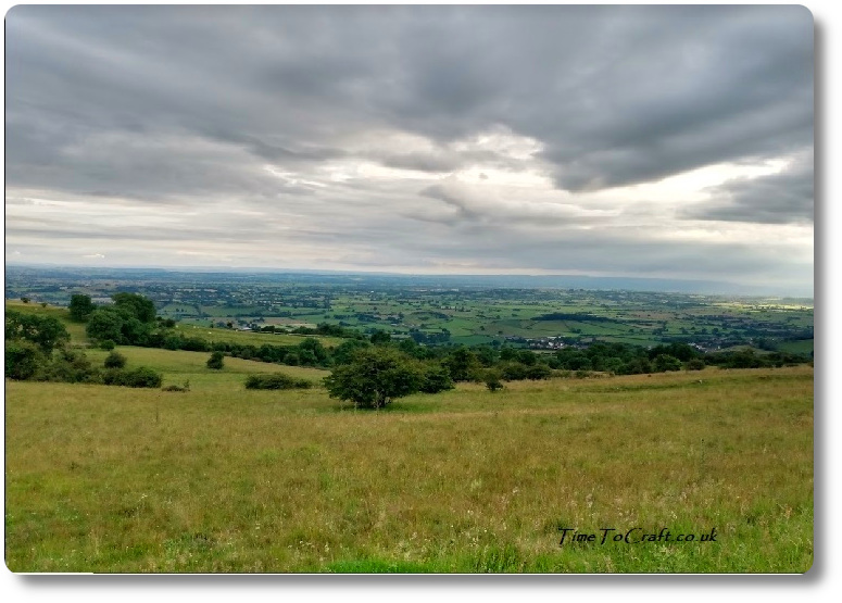 Overcast clouds over the Somerset Levels