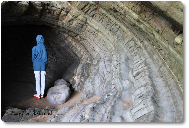 Cave on Newgale beach