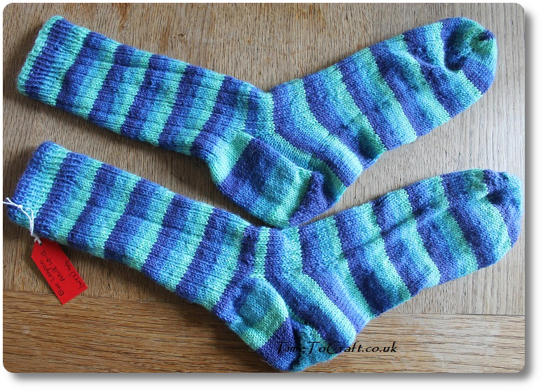 finished knitted socks - progress